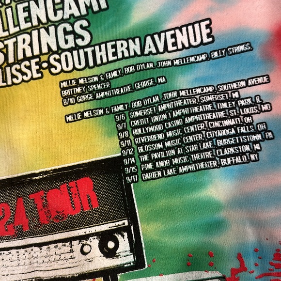 2024 Outllaw Music Festival Tie Dye Concert Souvenir T-Shirt for for NWOT - Picture 5 of 12